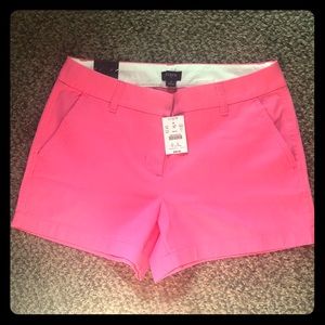 J Crew Chino Shorts- Hot Pink Size 4